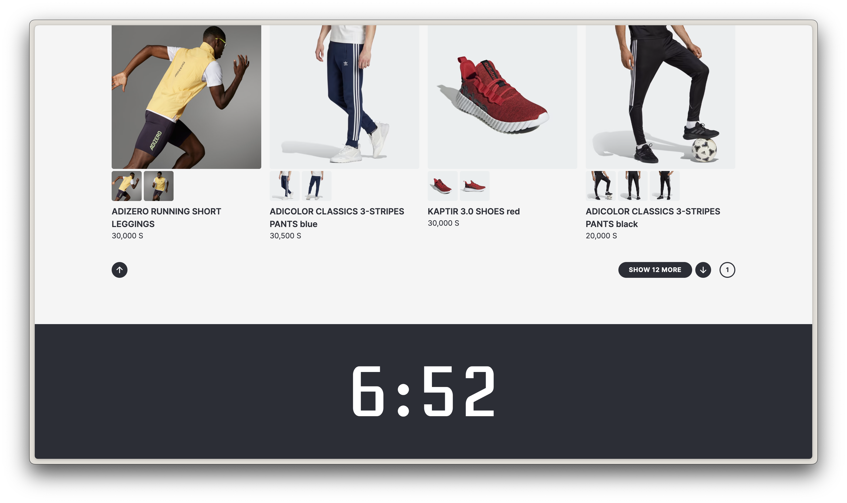 store footer